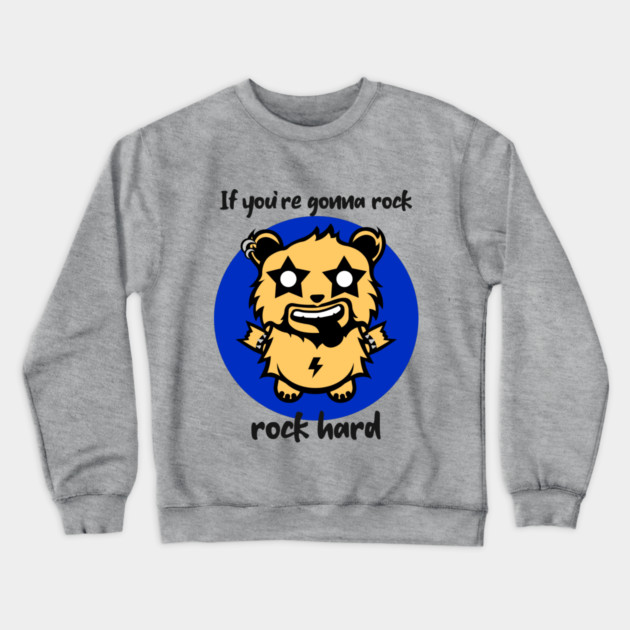 Rock Beary Hard Crewneck Sweatshirt by MCALTees