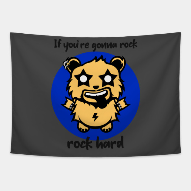 Rock Beary Hard Tapestry by MCALTees