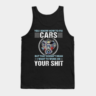 Car Mechanic Tank Top