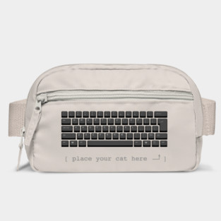 Place Your Cat Here (black keyboard) Bag