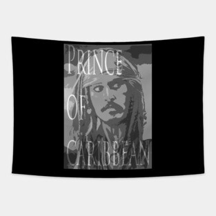 captain jack sparrow poster pirates of caribbean Tapestry