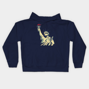 liberty statue, United States of America Kids Hoodie