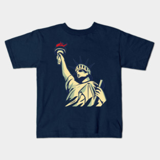 liberty statue, United States of America Kids T-Shirt