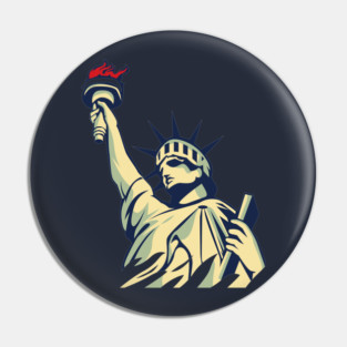 liberty statue, United States of America Pin