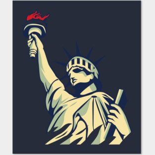 liberty statue, United States of America Posters and Art