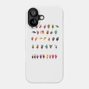 Sign Language Alphabet Phone Case