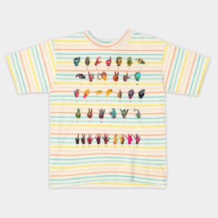 Sign Language Alphabet Kids T-Shirt
