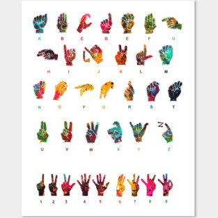 Sign Language Alphabet Posters and Art