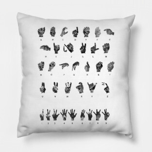 Sign Language Alphabet Pillow