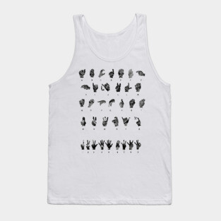 Sign Language Alphabet Tank Top