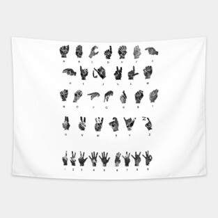 Sign Language Alphabet Tapestry