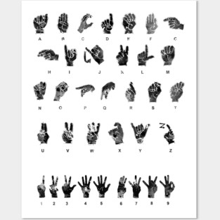 Sign Language Alphabet Posters and Art