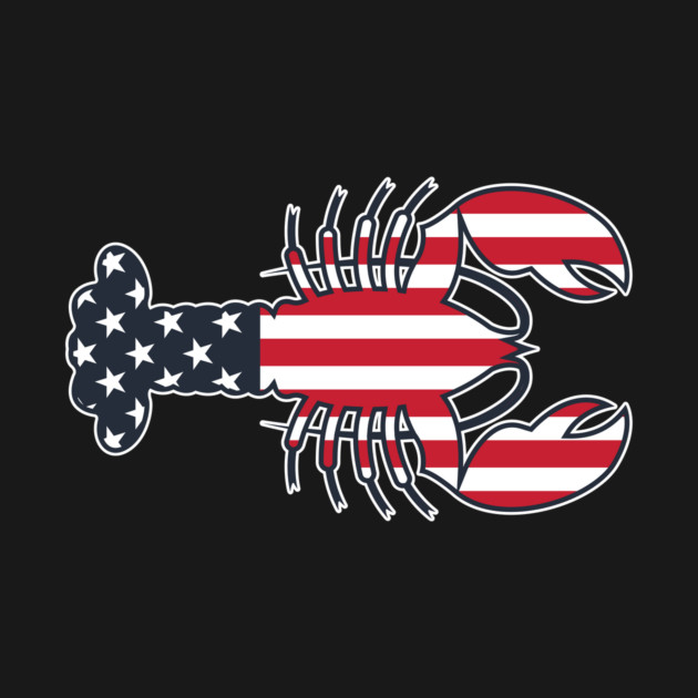 Lobster Cape Cod 4th of July American Flag by stayfrostybro
