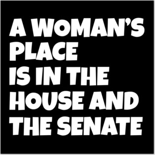 A Woman's Place Is In The House And Senate Posters and Art
