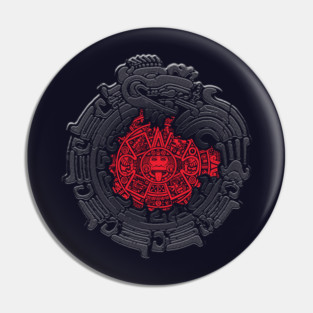 RED SUN-STONE Pin