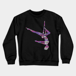 Aerial Yoga Pose Crewneck Sweatshirt