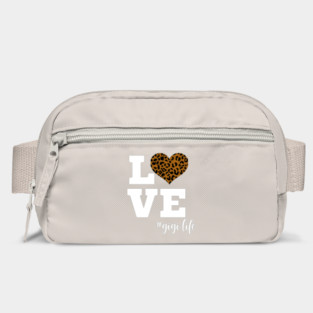 Love Gigi Life Leopard Print Heart Bag