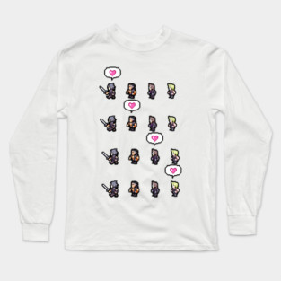 Pixel Final Fantasy XV LOVE Long Sleeve T-Shirt