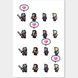 Pixel Final Fantasy XV LOVE Posters and Art