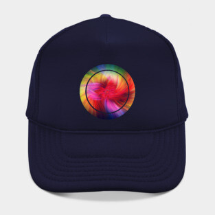 Rainbow Feathers - Abstract Digital Art Hat