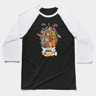 Cereal Mascots - Part of a Complete Breakfast! Baseball T-Shirt