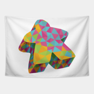 Summer Geo Meeple Tapestry