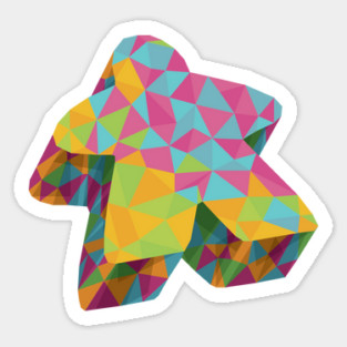 Summer Geo Meeple Sticker