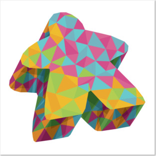 Summer Geo Meeple Posters and Art