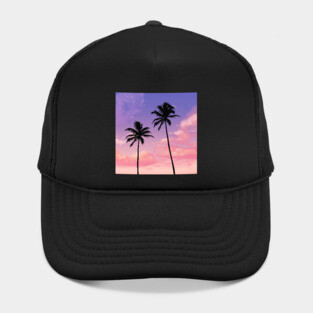 Palm tree purple Sunset Hat