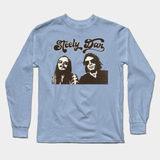 Retro Style Steely Dan Fan Art Design Long Sleeve T-Shirt