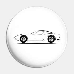 Lamborghini Miura P400 Black Pin