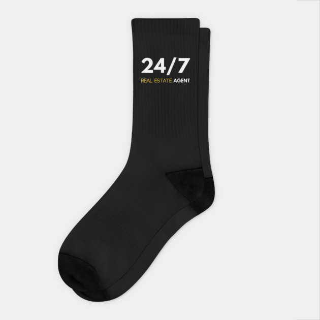 24/7 Real Estate Agent Socks by REG