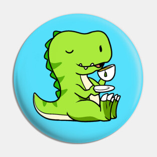 Tea Rex Pin