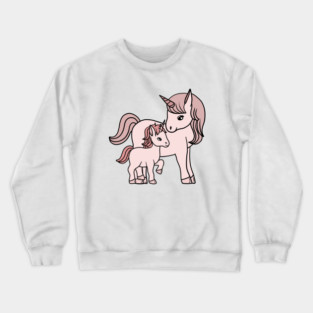 Unicorn, Mother and Child, Unicorns Mothers Day Gift Crewneck Sweatshirt