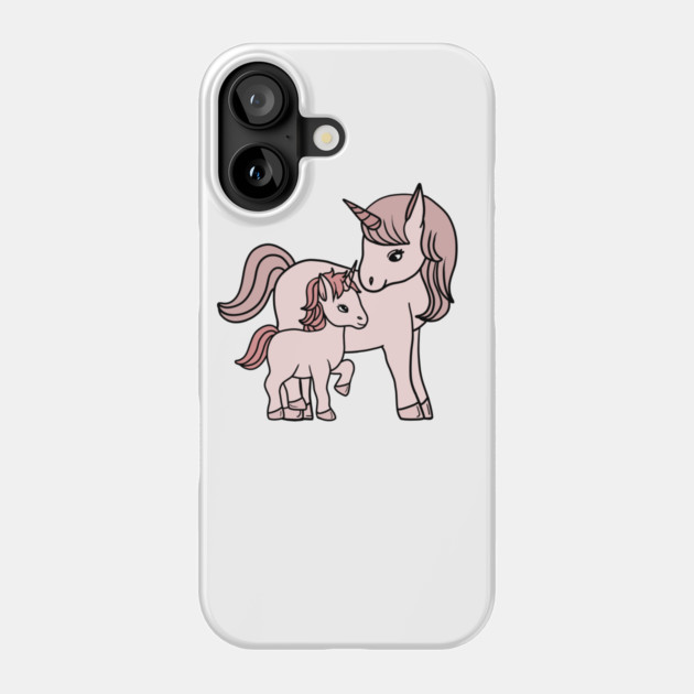 Unicorn, Mother and Child, Unicorns Mothers Day Gift Phone Case by logiamerch