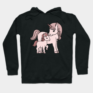 Unicorn, Mother and Child, Unicorns Mothers Day Gift Hoodie