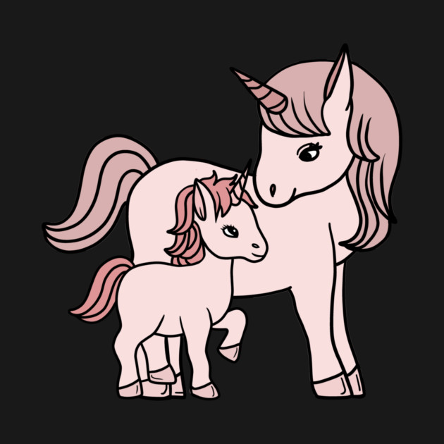 Unicorn, Mother and Child, Unicorns Mothers Day Gift by logiamerch
