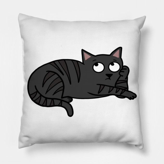 Bored Cat Pillow by logiamerch