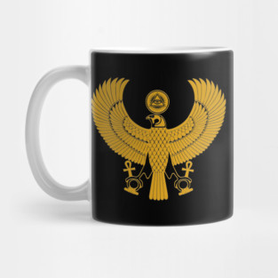 Golden Rising Phoenix Bird - Spirit Bird Mug