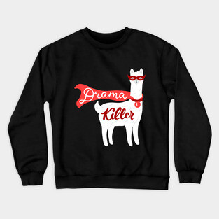Drama Killer - Llama Super Hero Crewneck Sweatshirt