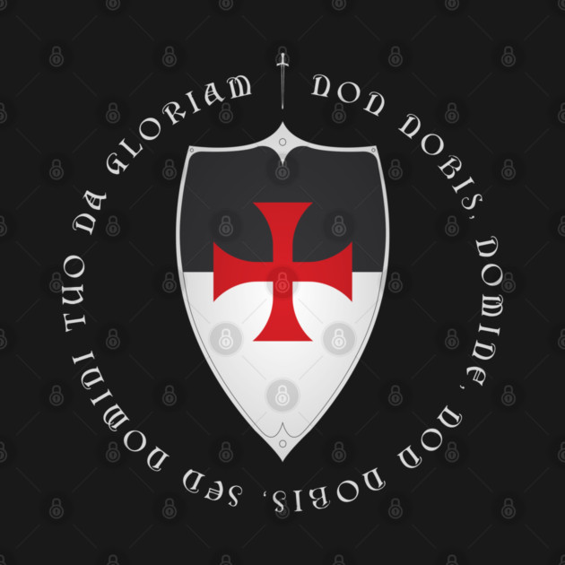 Knights Templar Crusader Motto and Cross by Beltschazar