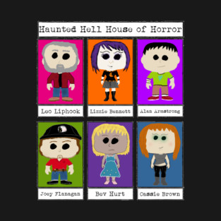 Haunted Hell House Characters T-Shirt