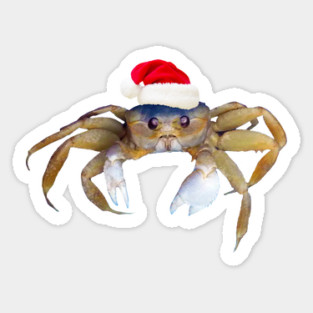 Crabby Christmas Sticker