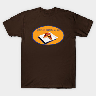 Cheesus Was Grilled for Our Sins Face of Jesus on a Sandwich T-Shirt