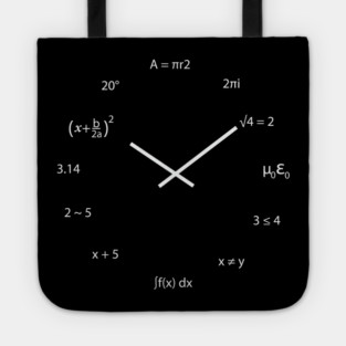 Math Clock Tote