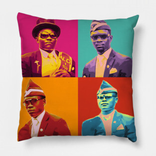 Coffin Dance Meme - Andy Warhol Pillow