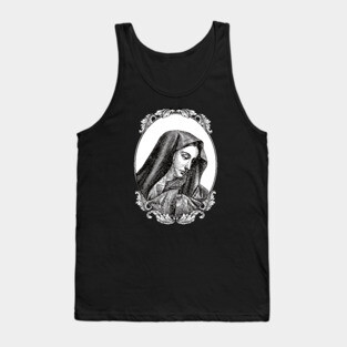 Vintage Virgin Mary Maria Portrait Tank Top
