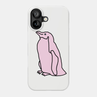 Pink Penguin Phone Case