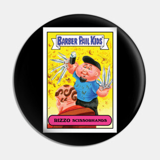 Barber Pail Kids Scissorhands Pin