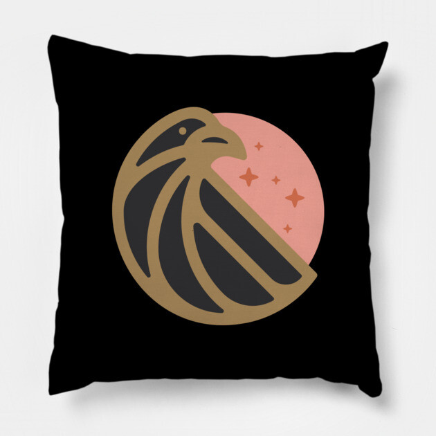 Crow Pillow by JSNDMPSY